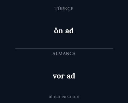 ön ad - vor ad