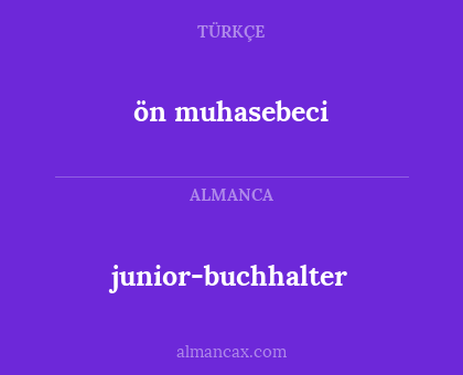 junior-buchhalter - ön muhasebeci