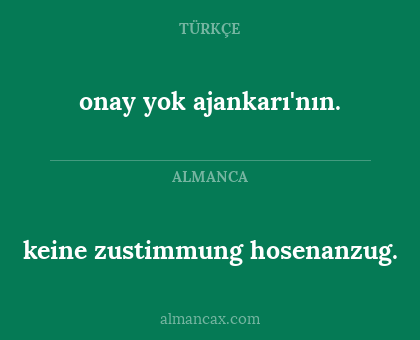 keine zustimmung hosenanzug. - onay yok ajankarı'nın.