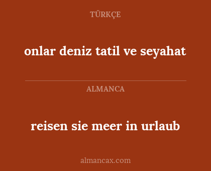 reisen sie meer in urlaub - onlar deniz tatil ve seyahat