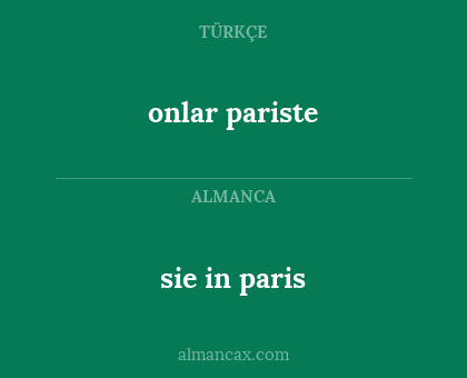 onlar pariste - sie in paris