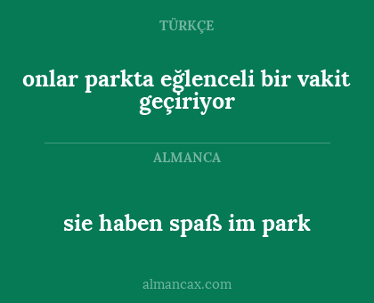 onlar parkta eğlenceli bir vakit geçiriyor - sie haben spaß im park