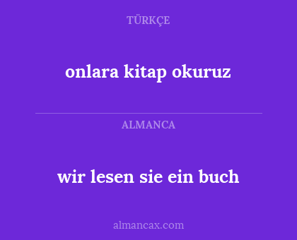 wir lesen sie ein buch - onlara kitap okuruz