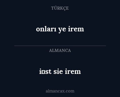 onları ye irem - i̇st sie irem