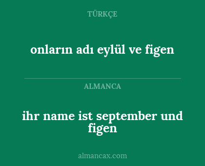 onların adı eylül ve figen - ihr name ist september und figen