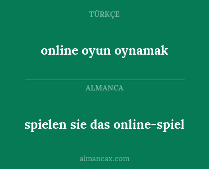 online oyun oynamak - spielen sie das online-spiel
