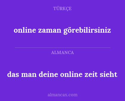 online zaman görebilirsiniz - das man deine online zeit sieht