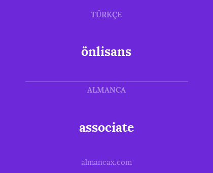 associate - önlisans