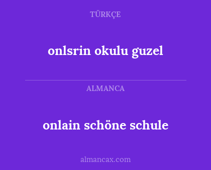 onlsrin okulu guzel - onlain schöne schule