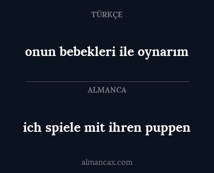 onun bebekleri ile oynarım - ich spiele mit ihren puppen