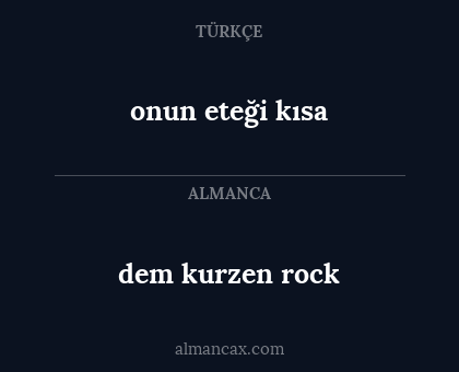 dem kurzen rock - onun eteği kısa