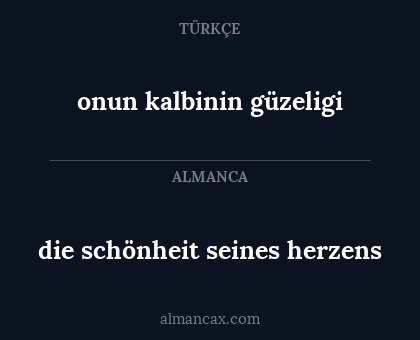 onun kalbinin güzeligi - die schönheit seines herzens