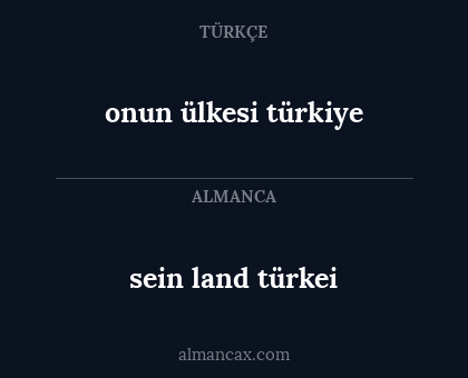 sein land türkei - onun ülkesi türkiye