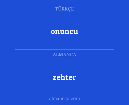 onuncu - zehter