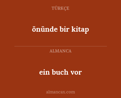 ein buch vor - önünde bir kitap