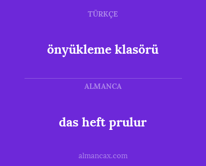 das heft prulur - önyükleme klasörü
