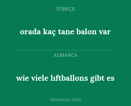 orada kaç tane balon var - wie viele lıftballons gibt es