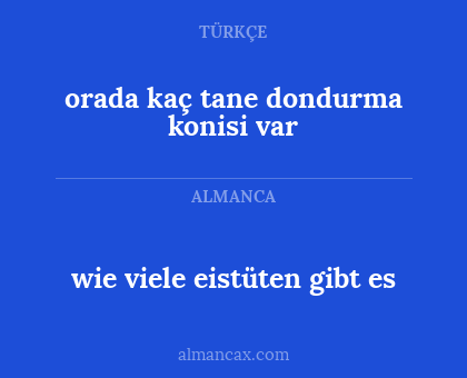 orada kaç tane dondurma konisi var - wie viele eistüten gibt es