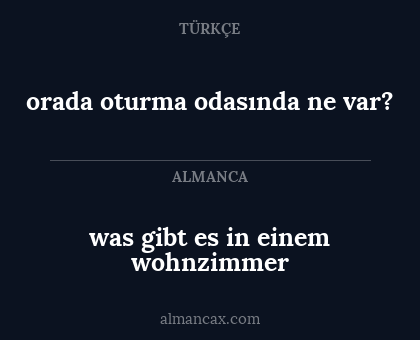 orada oturma odasında ne var? - was gibt es in einem wohnzimmer