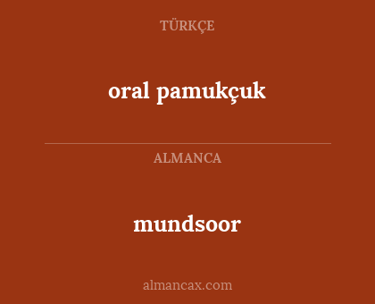 mundsoor - oral pamukçuk