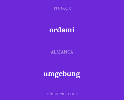 umgebung - ordami