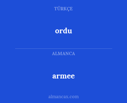 armee - ordu