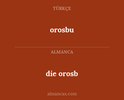 orosbu - die orosb