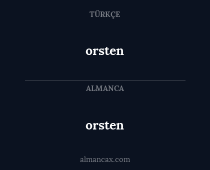 orsten - orsten