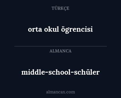 middle-school-schüler - orta okul ögrencisi