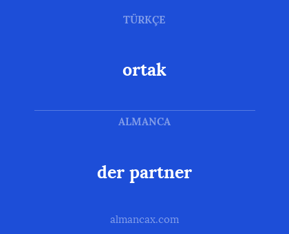 der partner - ortak