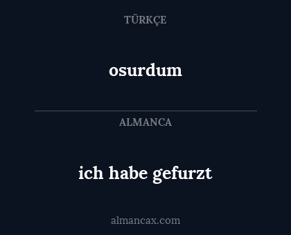 osurdum - ich habe gefurzt