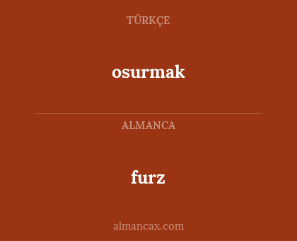 furz - osurmak