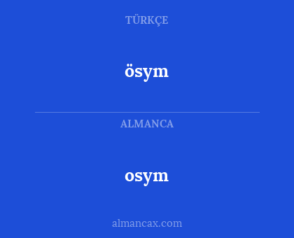 osym - ösym