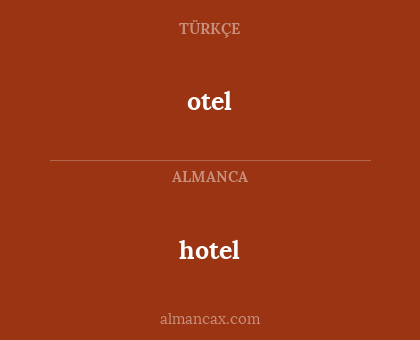 hotel - otel