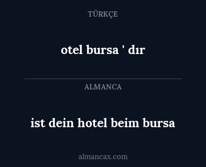 ist dein hotel beim bursa - otel bursa ' dır
