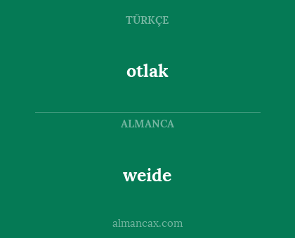 otlak - weide