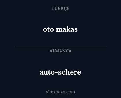 auto-schere - oto makas