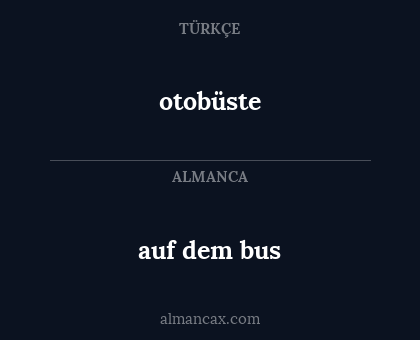 otobüste - auf dem bus
