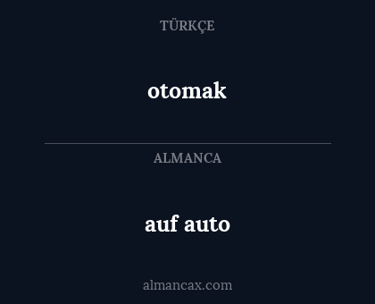otomak - auf auto