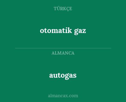 autogas - otomatik gaz