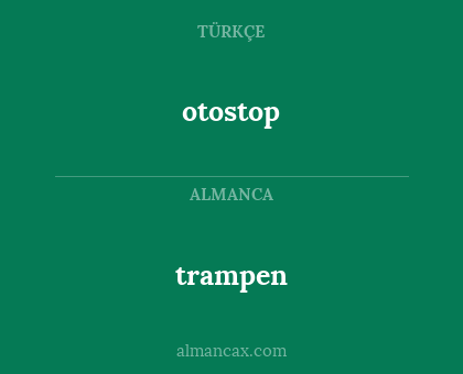 otostop - trampen