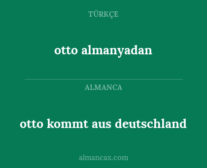 otto almanyadan - otto kommt aus deutschland