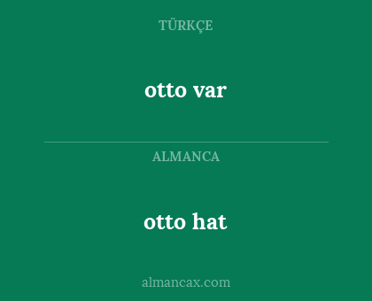 otto hat - otto var