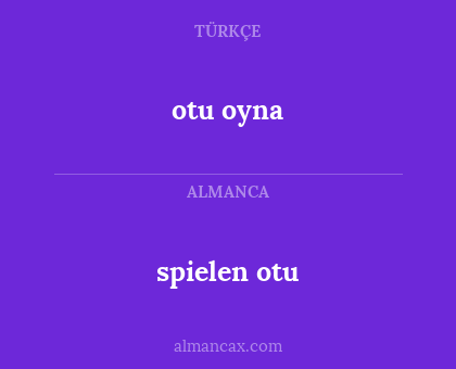 spielen otu - otu oyna