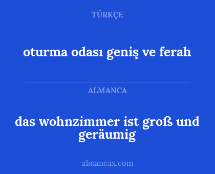 oturma odası geniş ve ferah - das wohnzimmer ist groß und geräumig