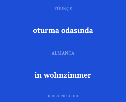in wohnzimmer - oturma odasında