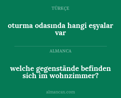 oturma odasında hangi eşyalar var - welche gegenstände befinden sich im wohnzimmer?