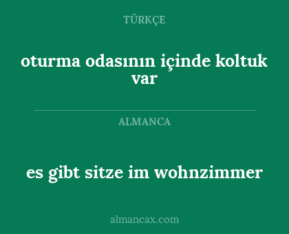 oturma odasının içinde koltuk var - es gibt sitze im wohnzimmer