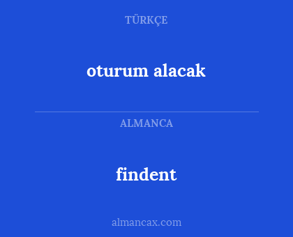 findent - oturum alacak