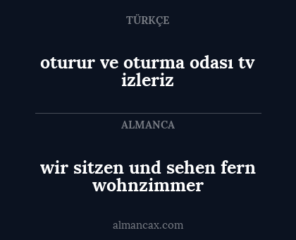 oturur ve oturma odası tv izleriz - wir sitzen und sehen fern wohnzimmer